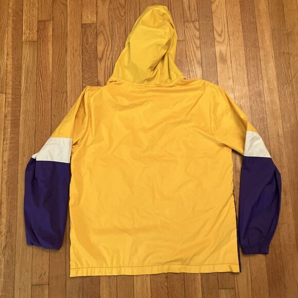 Los Angeles Lakers Windbreaker Pullover Hooded 1/2 Zip Size L - Picture 5 of 5